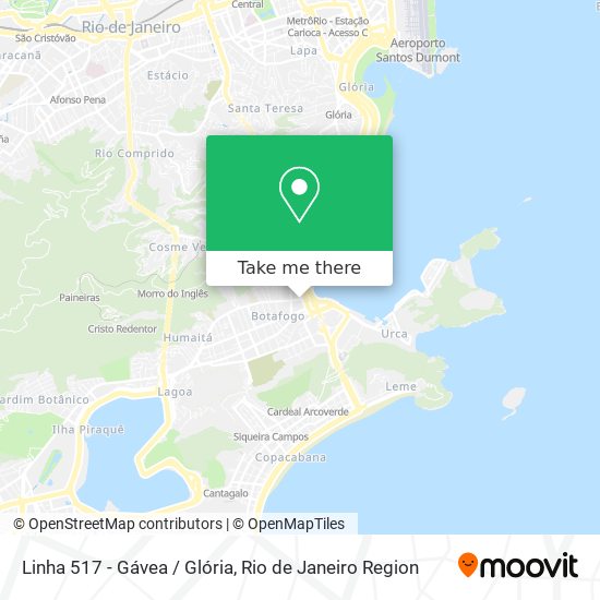 Linha 517 - Gávea / Glória map