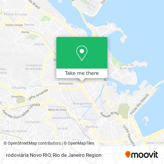 Mapa rodoviária Novo RIO