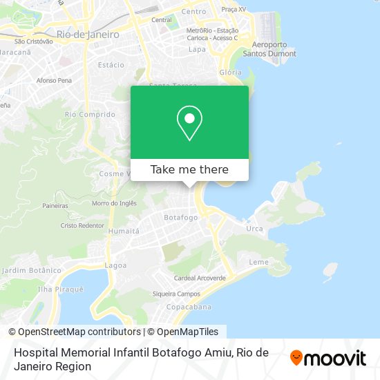 Hospital Memorial Infantil Botafogo Amiu map