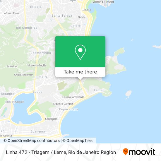 Mapa Linha 472 - Triagem / Leme