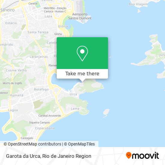 Mapa Garota da Urca