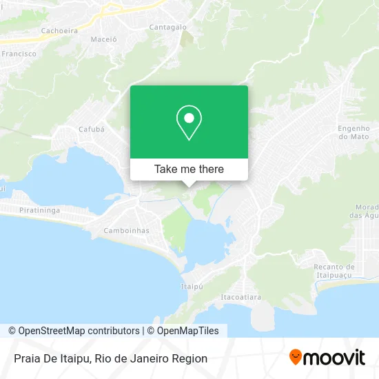 Praia De Itaipu map