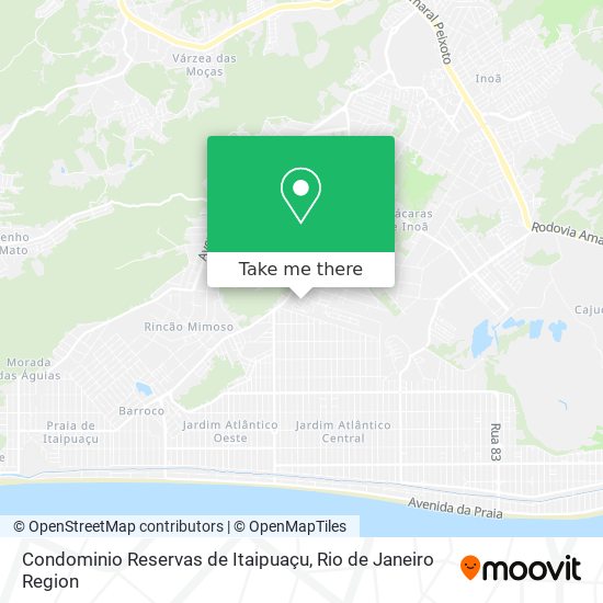 Condominio Reservas de Itaipuaçu map