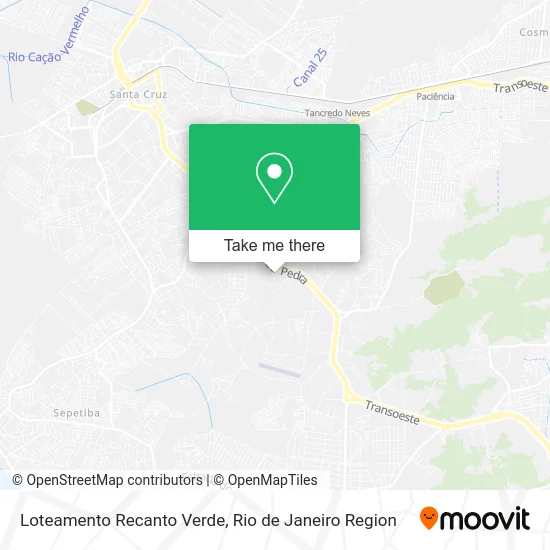 Loteamento Recanto Verde map