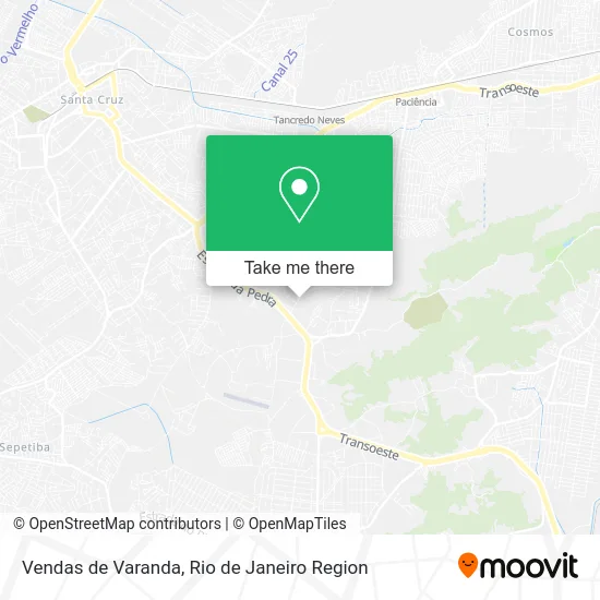 Vendas de Varanda map