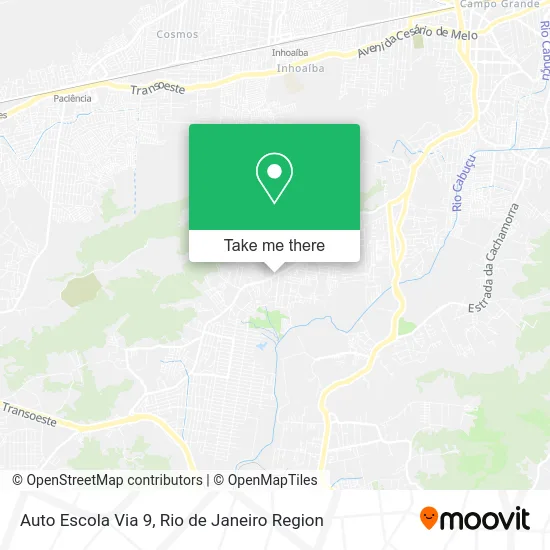 Auto Escola Via 9 map