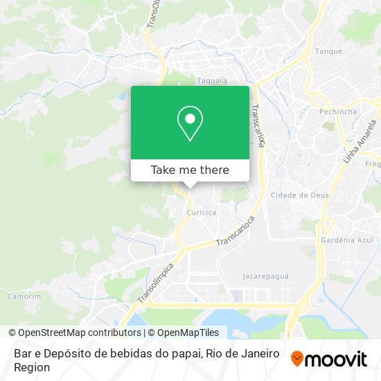 Bar e Depósito de bebidas do papai map