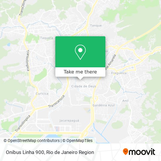 Onibus Linha 900 map