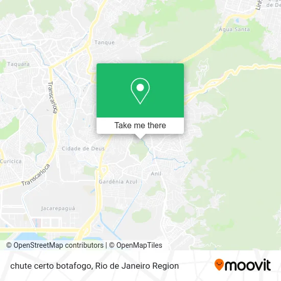 chute certo botafogo map