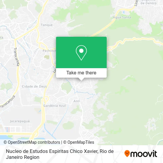 Nucleo de Estudos Espiritas Chico Xavier map