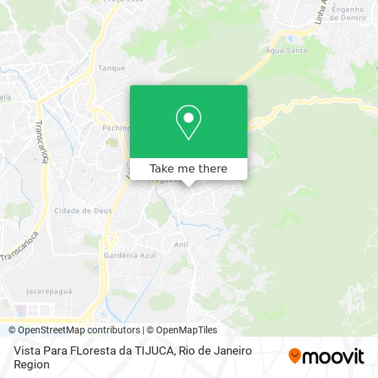 Vista Para FLoresta da TIJUCA map