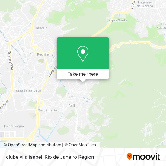 clube vila isabel map