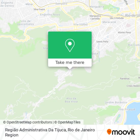 Região Administrativa Da Tijuca map