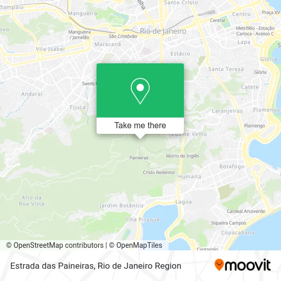 Estrada das Paineiras map