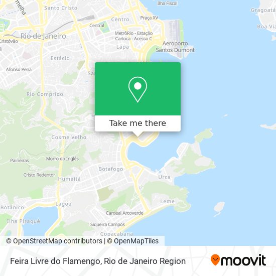 Mapa Feira Livre do Flamengo