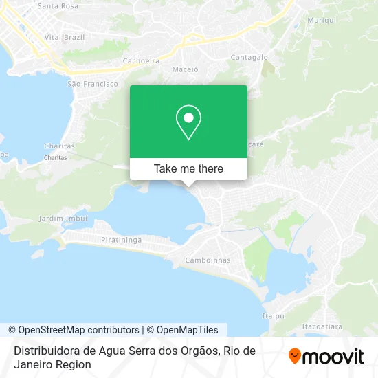Distribuidora de Agua Serra dos Orgãos map