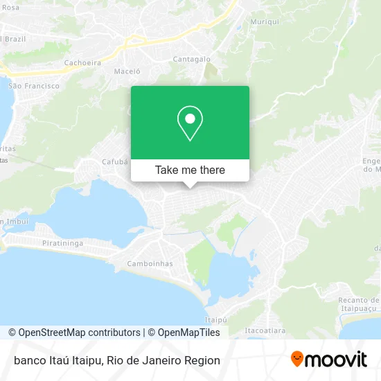 banco Itaú Itaipu map