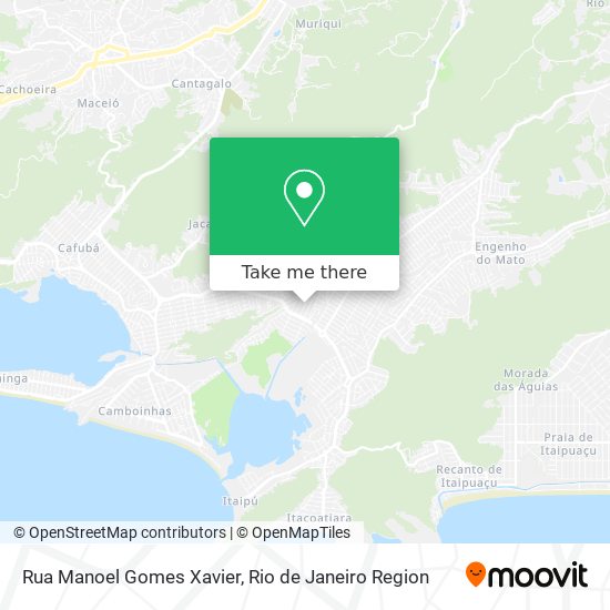 Mapa Rua Manoel Gomes Xavier