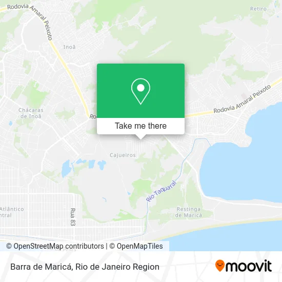 Barra de Maricá map