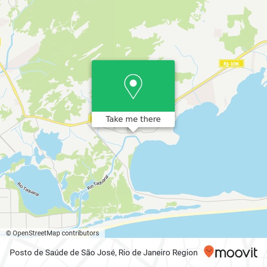 Mapa Posto de Saúde de São José