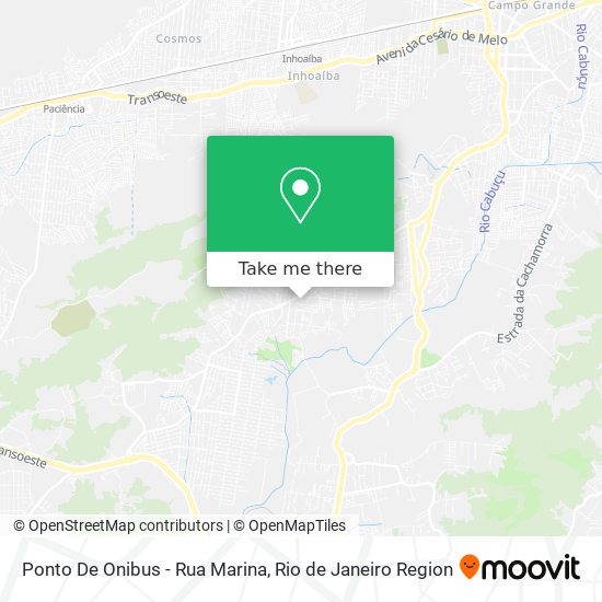 Ponto De Onibus - Rua Marina map