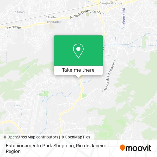 Estacionamento Park Shopping map