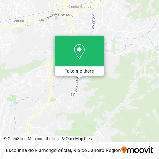 Escolinha  do Flamengo oficial map