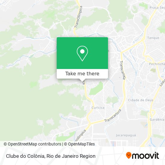 Mapa Clube do Colônia