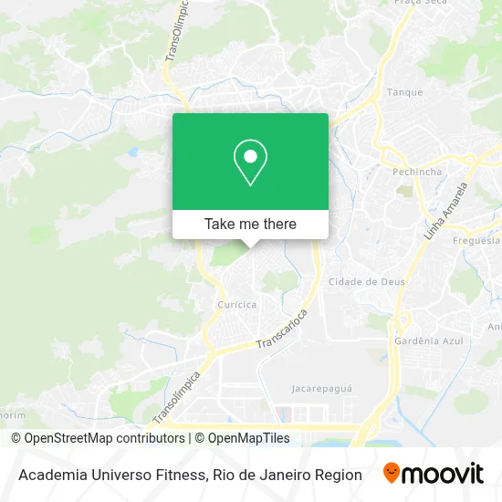 Academia Universo Fitness map
