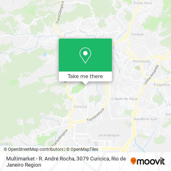 Mapa Multimarket - R. André Rocha, 3079 Curicica