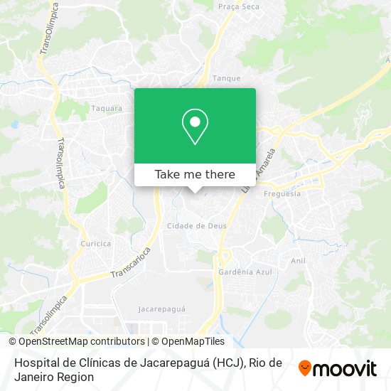 Hospital de Clínicas de Jacarepaguá (HCJ) map