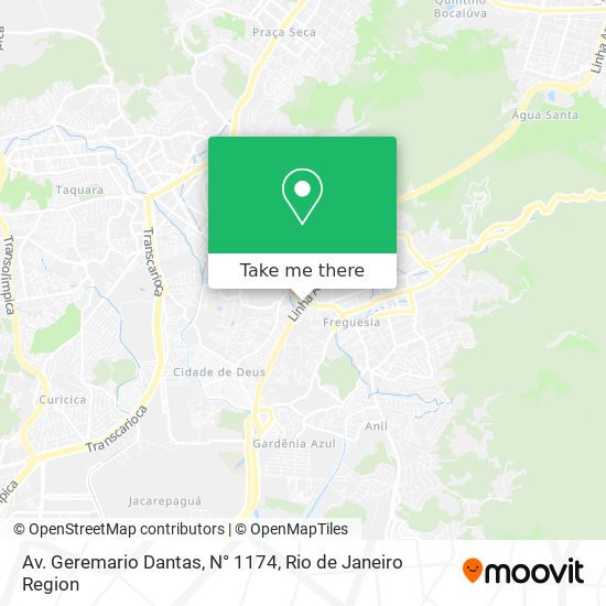 Mapa Av. Geremario Dantas, N° 1174