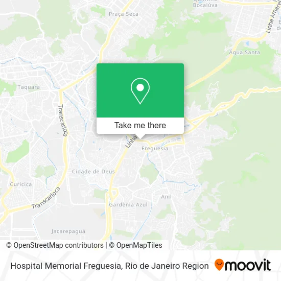 Hospital Memorial Freguesia map