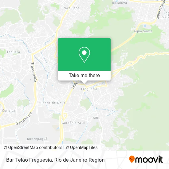 Bar Telão Freguesia map