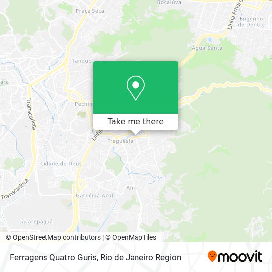 Ferragens Quatro Guris map