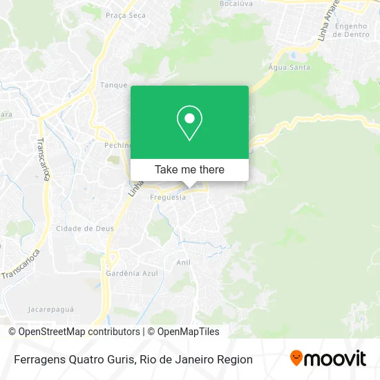 Ferragens Quatro Guris map