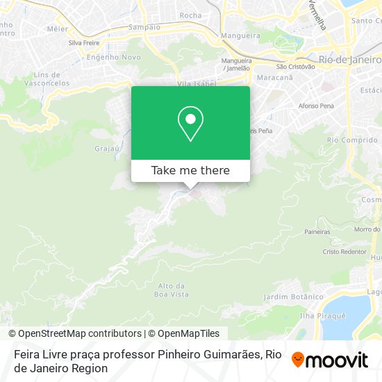 Feira Livre praça professor Pinheiro Guimarães map