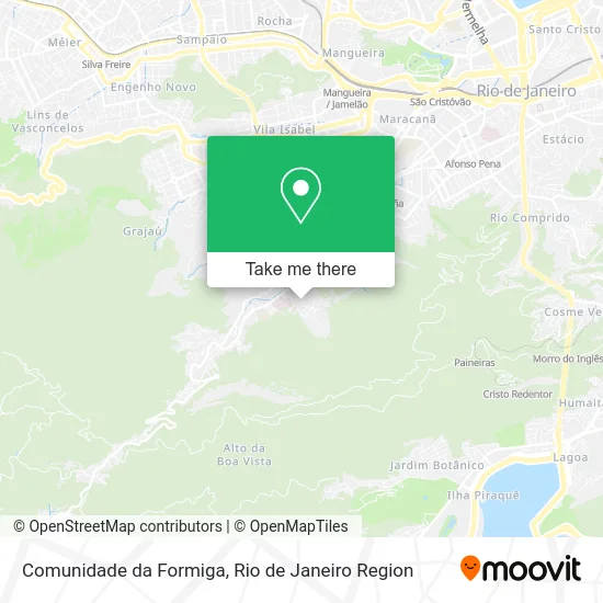 Comunidade da Formiga map