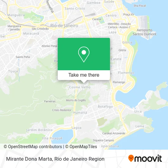 Mirante Dona Marta map