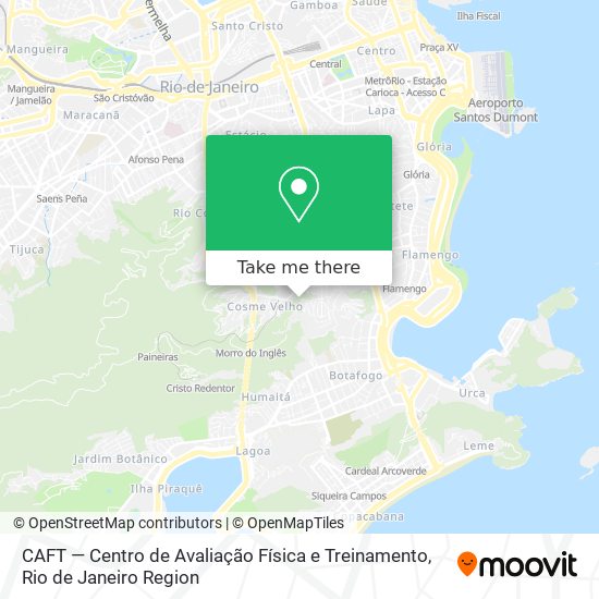 CAFT — Centro de Avaliação Física e Treinamento map