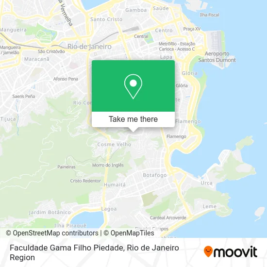 Faculdade Gama Filho Piedade map