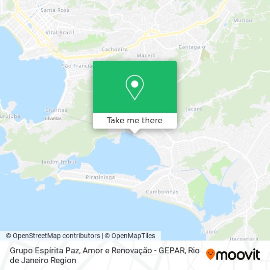 Grupo Espírita Paz, Amor e Renovação - GEPAR map