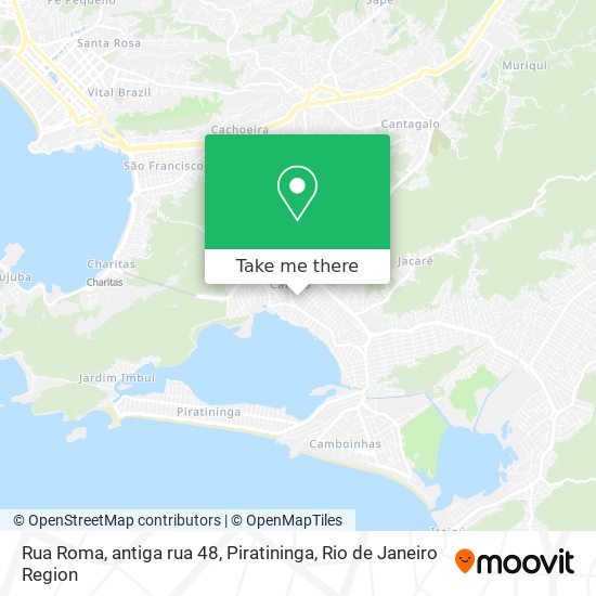 Rua Roma, antiga rua 48, Piratininga map