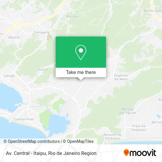 Av. Central - Itaipu map