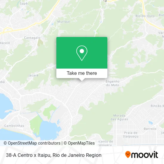 38-A Centro x Itaipu map