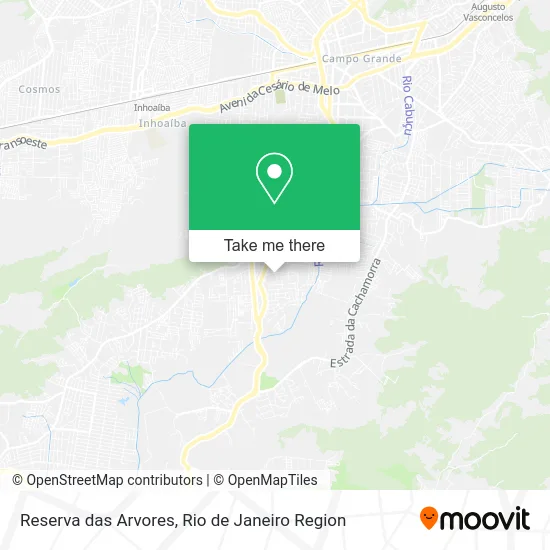 Reserva das Arvores map