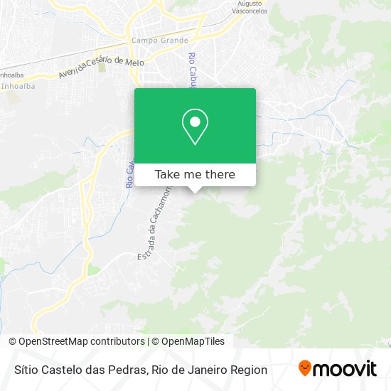 Sítio Castelo das Pedras map