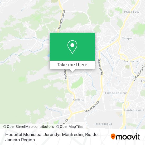 Mapa Hospital Municipal Jurandyr Manfredini