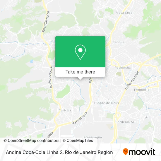 Andina Coca-Cola Linha 2 map