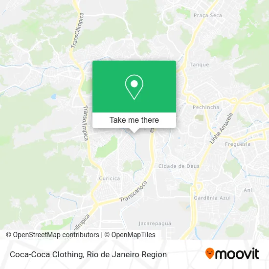 Coca-Coca Clothing map